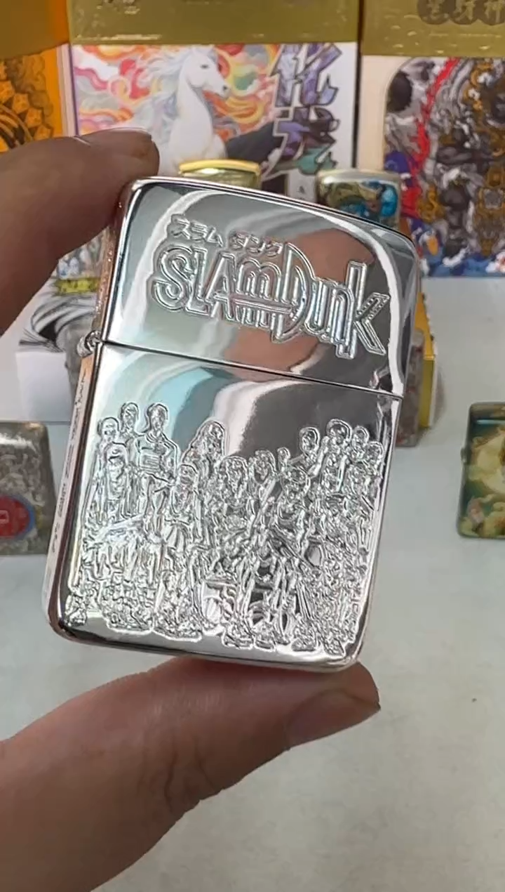 zippo灌篮高手湘北队-1941复刻四面蚀刻-镜面镀银