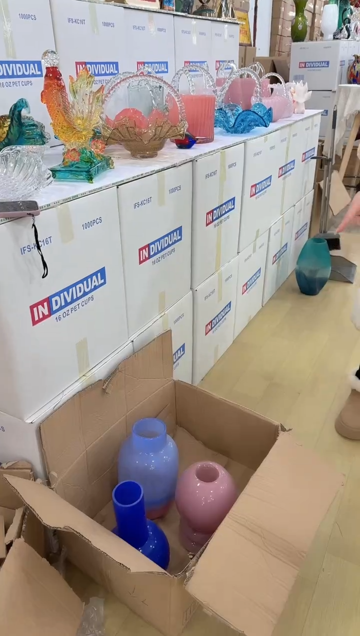 【闪购商品】无铅玻璃美全花器-y-早23 随机发