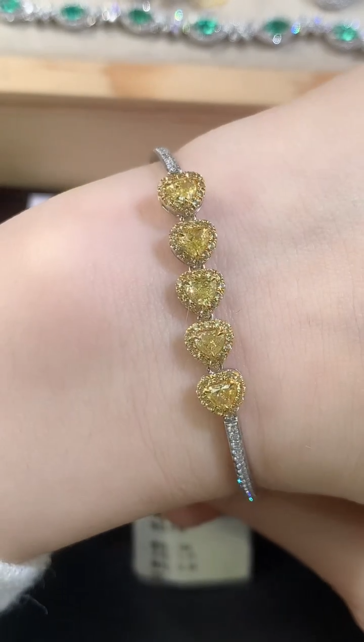 18K金镶嵌手链钻石D205|13800