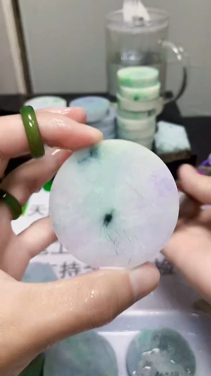 翡翠裸石缅甸天然翡翠A货864