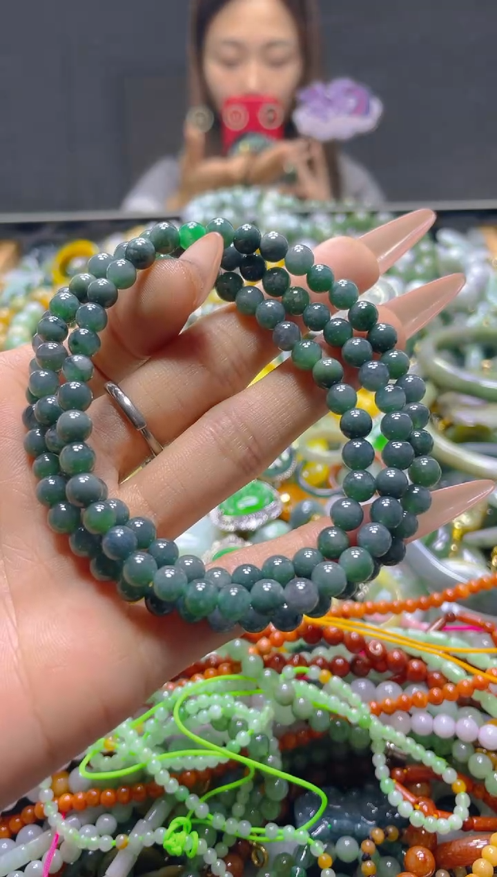 颈饰未镶嵌翡翠5MM