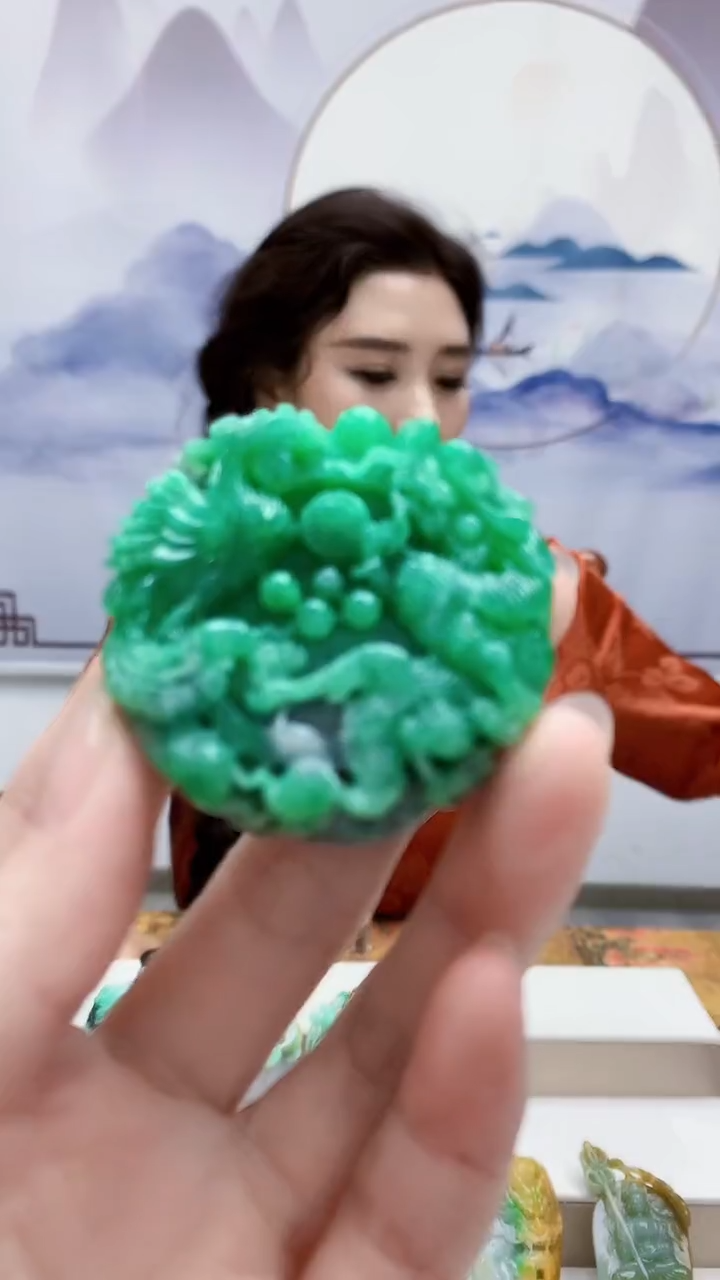 未镶嵌定制翡翠4829ry-毛货挂件142