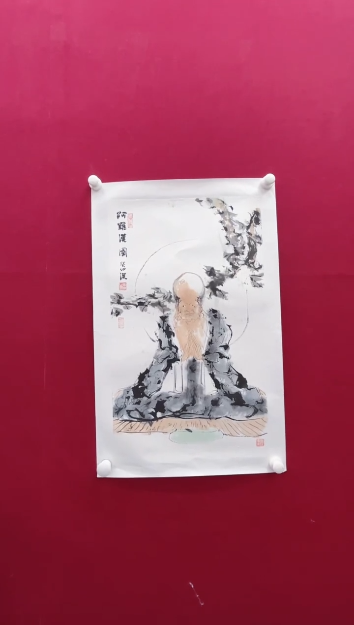 【闪购商品】国画X-李老师汉-绘画作品-888