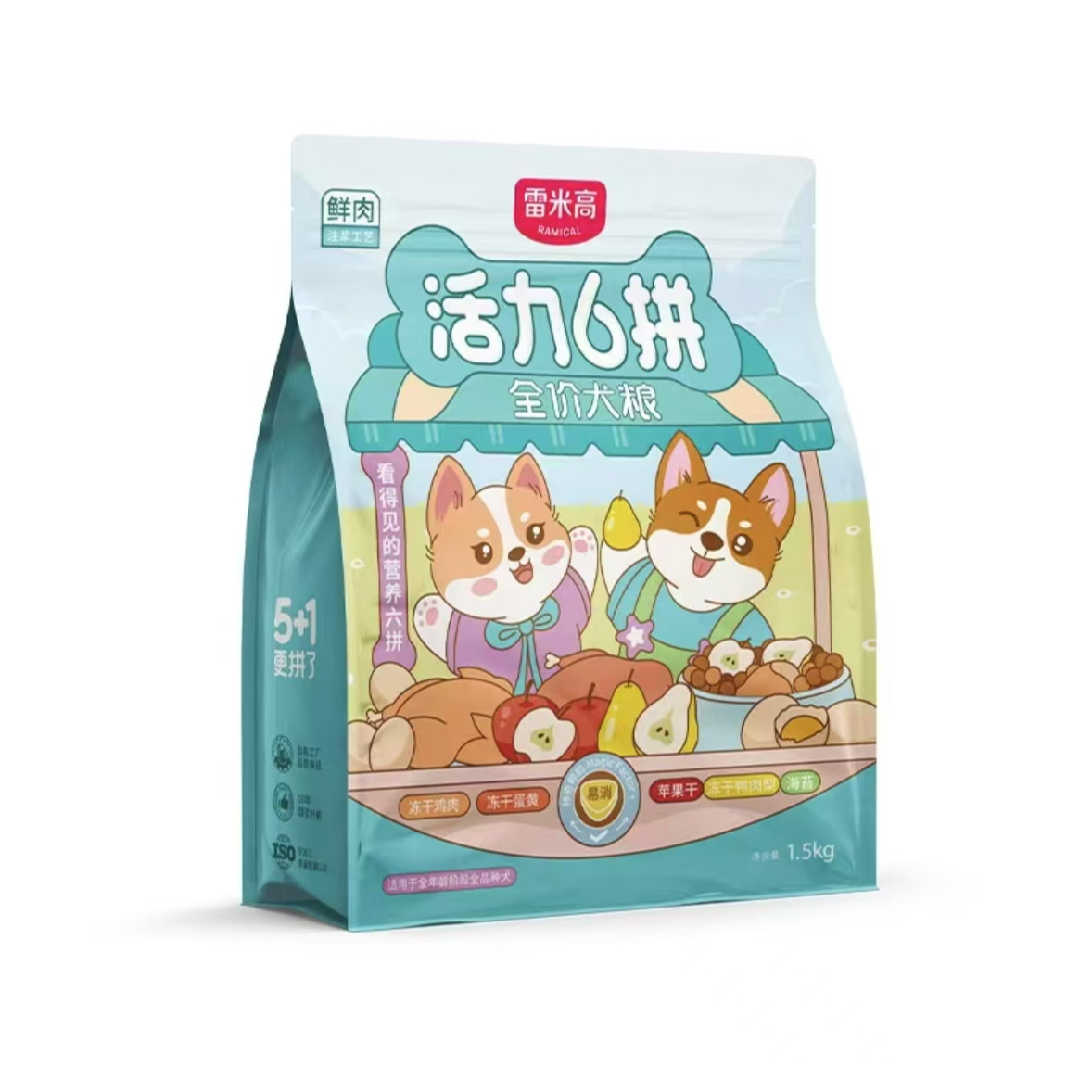 雷米高活力6拼官方正品全价秋田全犬种幼犬狗粮