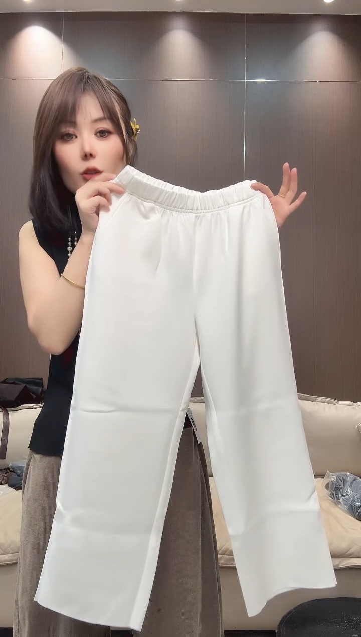 白色空气棉裤子L码
