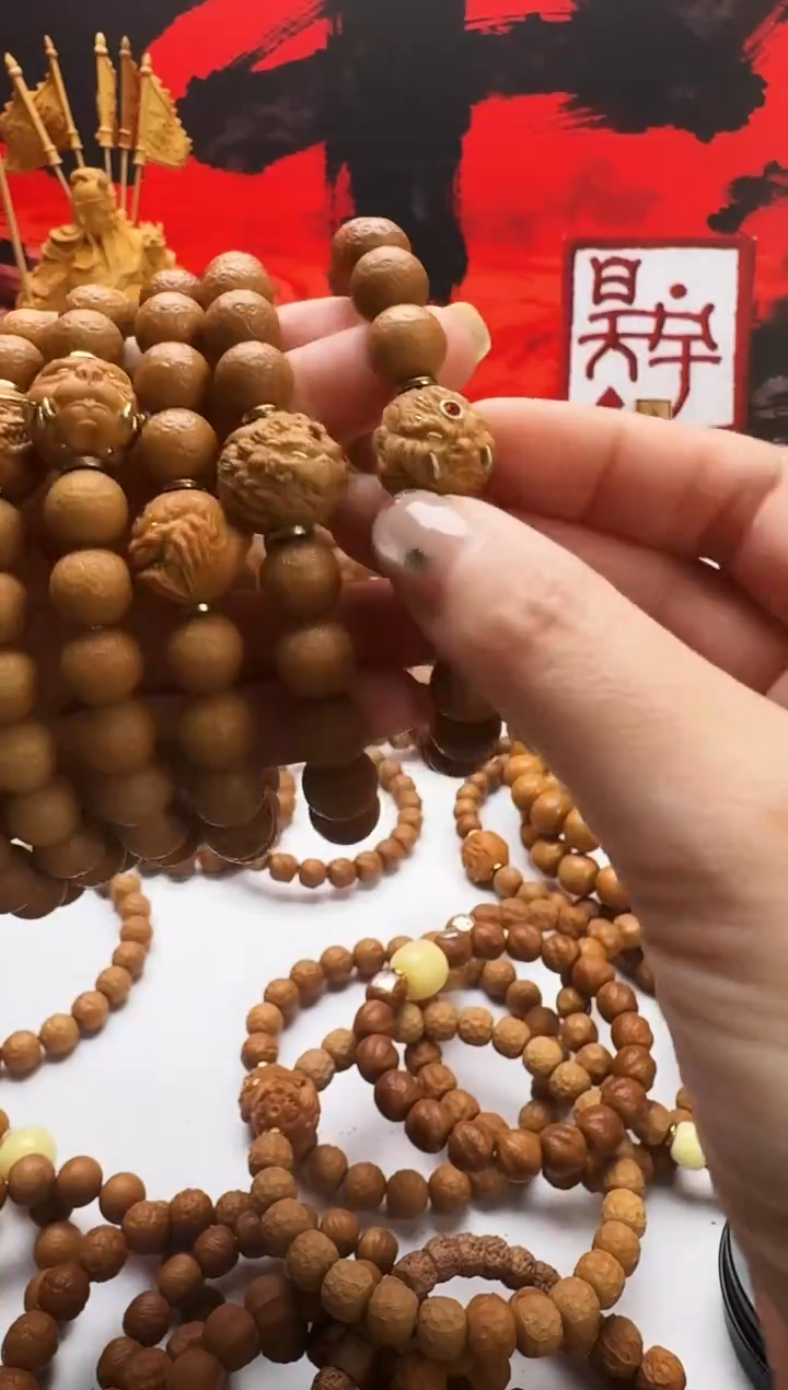 手串猴头核桃金丹纯手工送镶嵌单颗