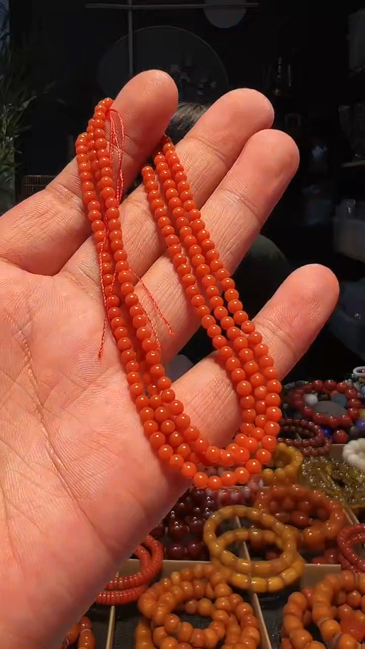 【闪购商品】南红玛瑙手链未镶嵌小米多圈