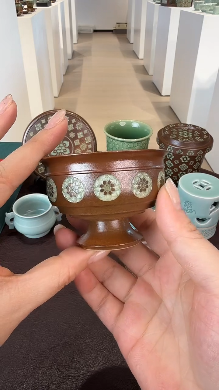 青瓷手工茶器包邮