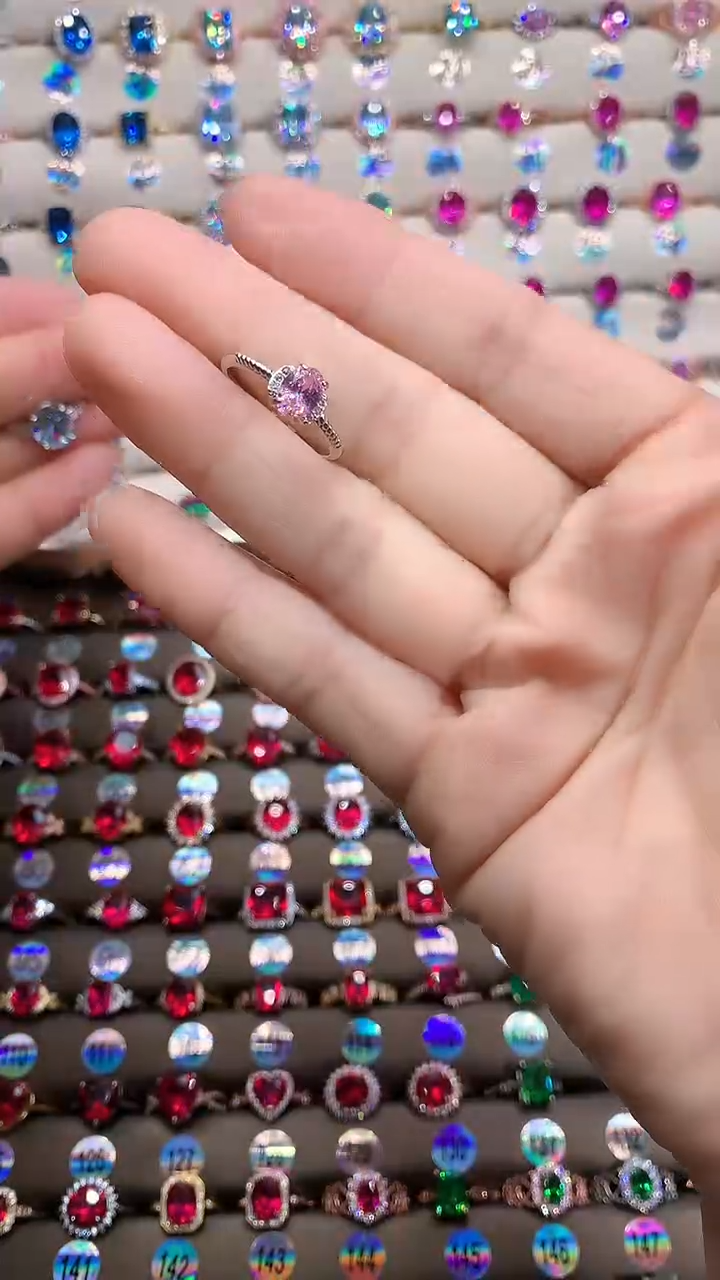 【闪购商品】蓝宝石戒指银S925镶嵌银色5.7