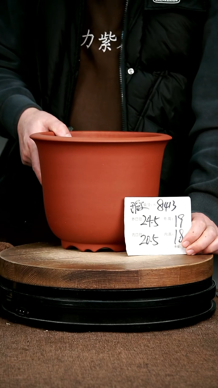 紫砂花盆花卉园艺微瑕8413
