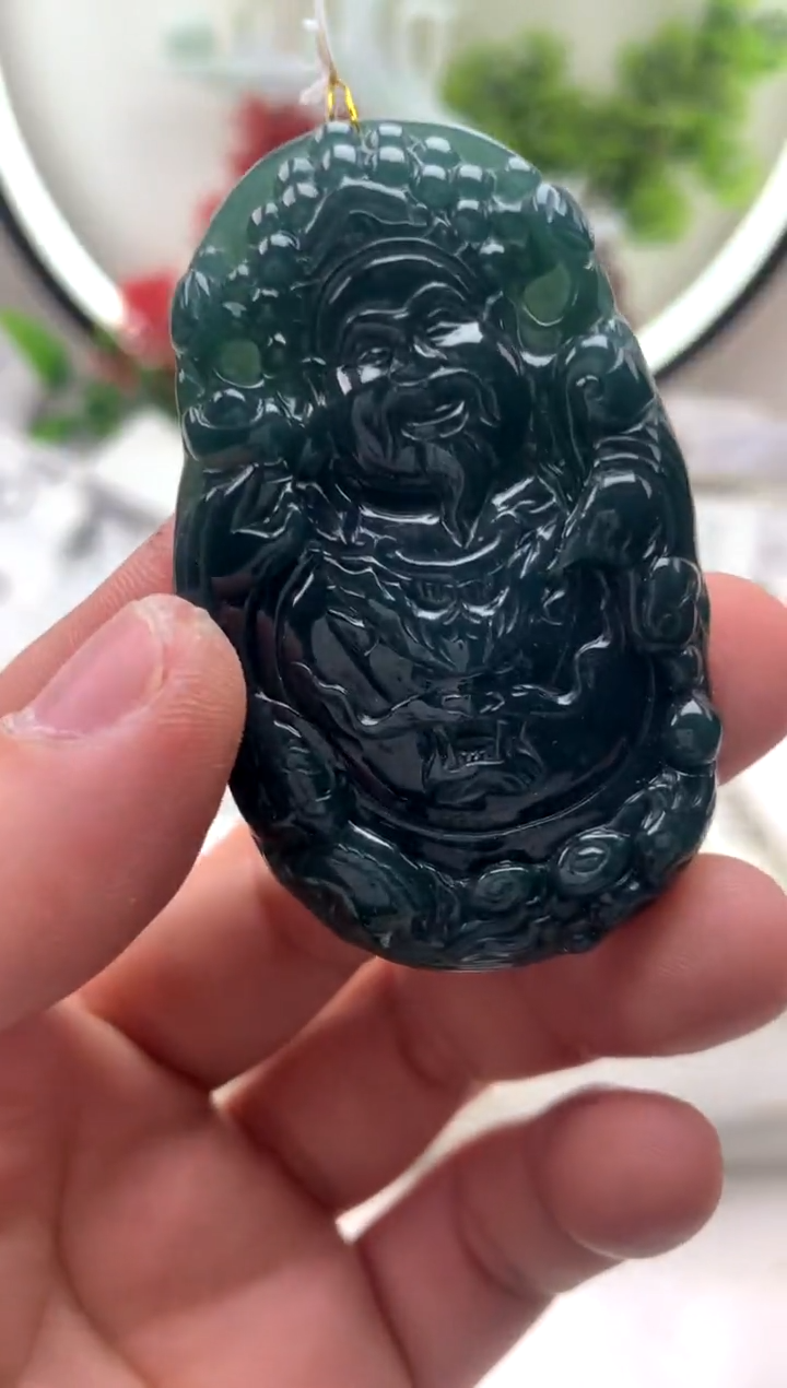 【闪购商品】翡翠颈饰未镶嵌财神