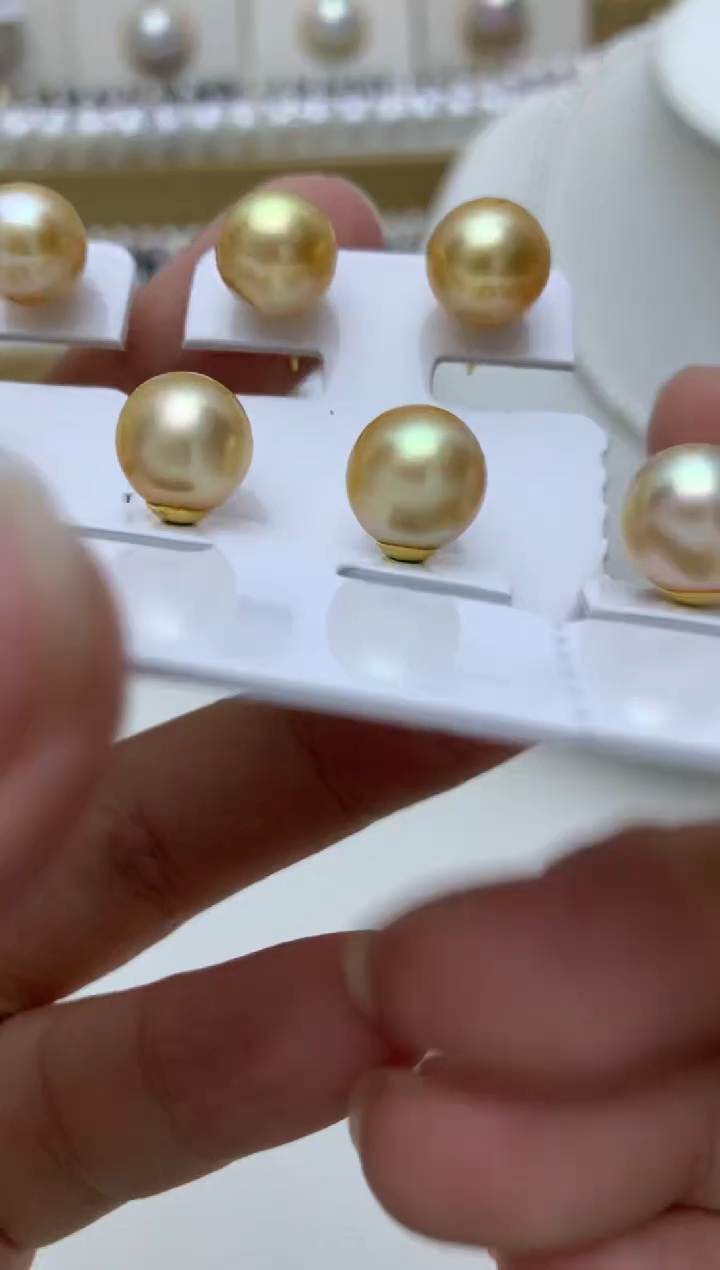 银S925镶嵌耳饰海水珍珠w28 多样性发其一