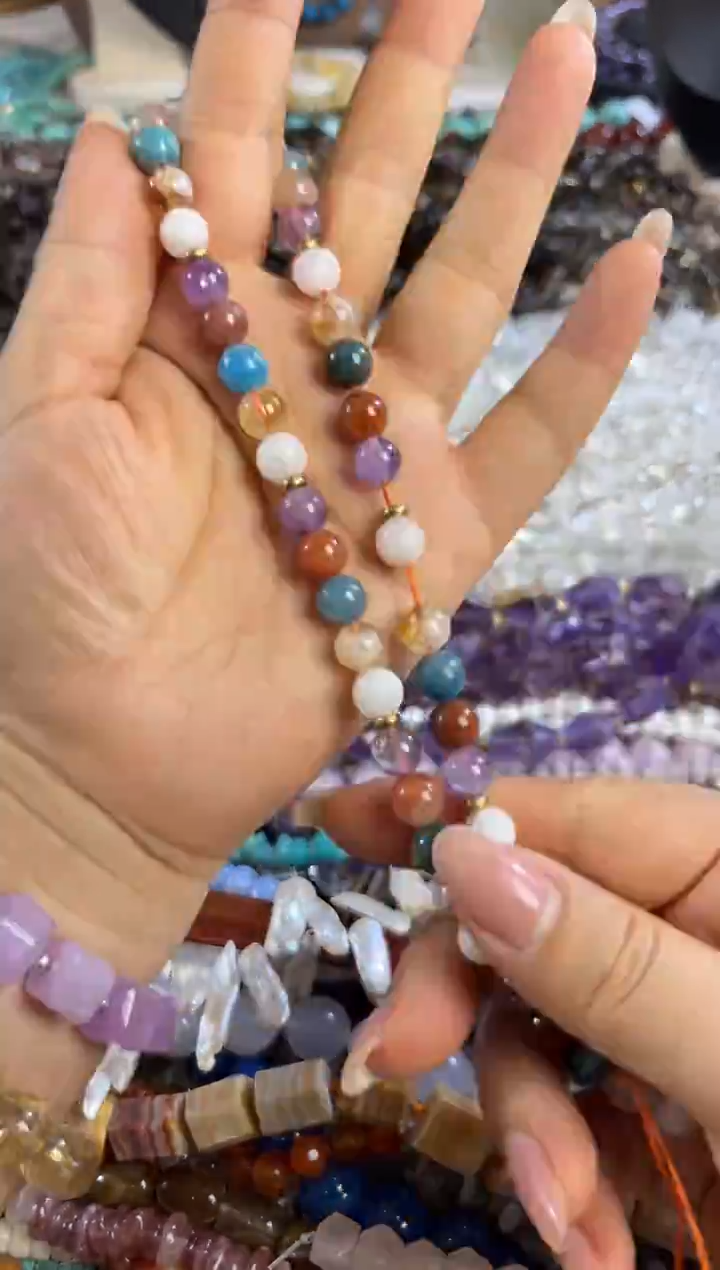 未镶嵌玛瑙/玉髓珠宝半成品多宝卡8 