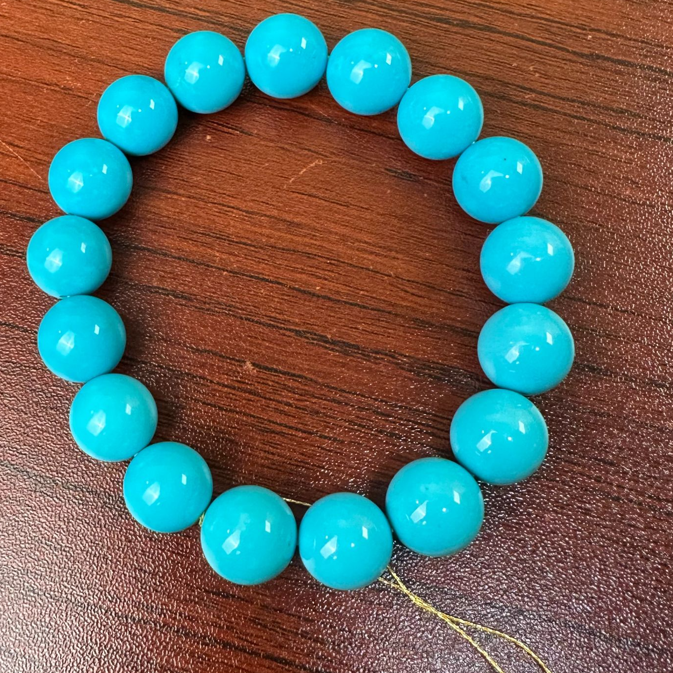 天然绿松石手串41.7g