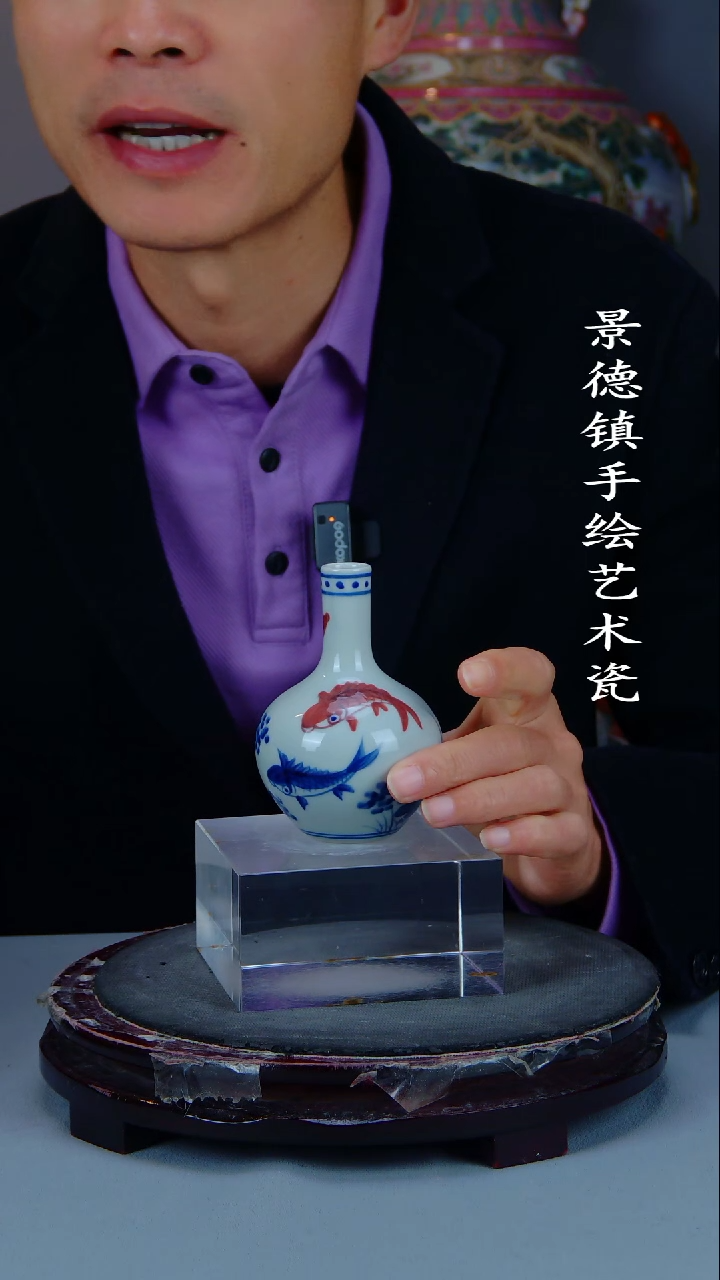 摆件陶瓷景德镇手工手绘陶瓷摆件7