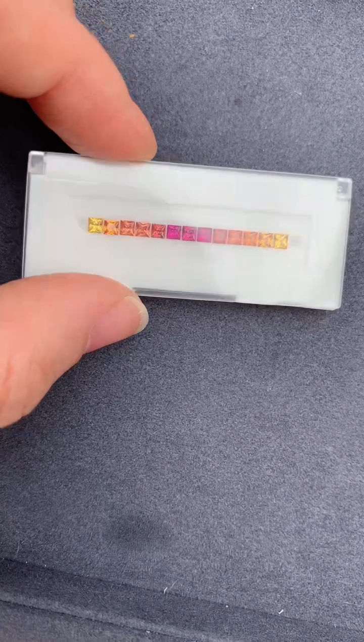 【闪购商品】彩色蓝宝石裸石未镶嵌1.2ct彩蓝宝套盒