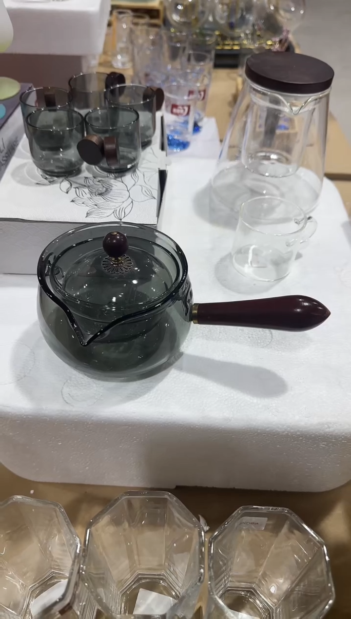 【闪购商品】水晶玻璃无盖款青苹果直播价透明款