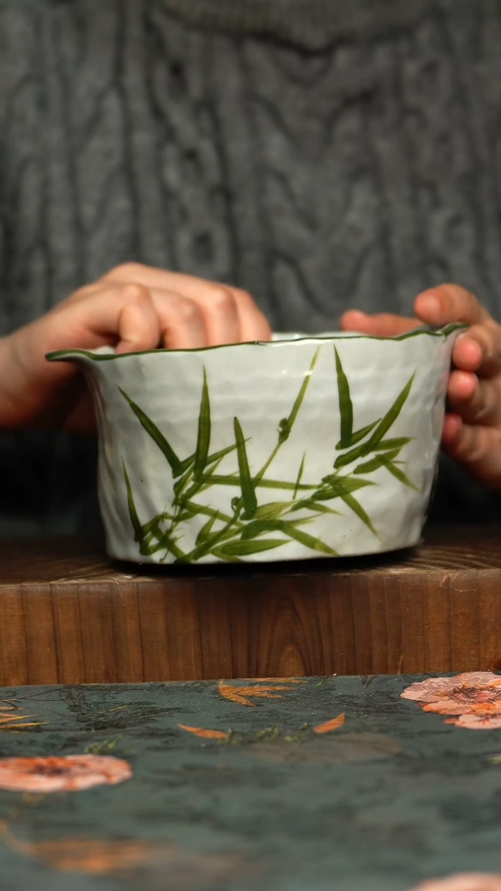 杯釉下彩手工手绘同款陶器