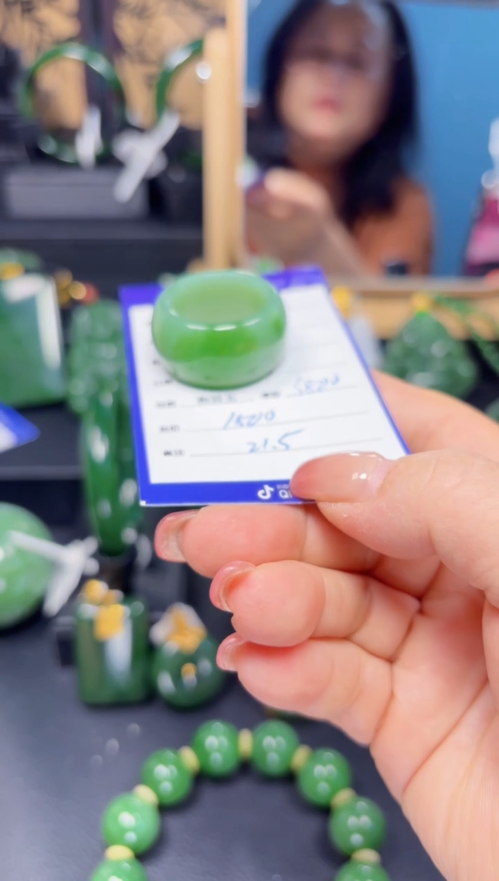 【闪购商品】和田玉（碧玉）戒圈未镶嵌1