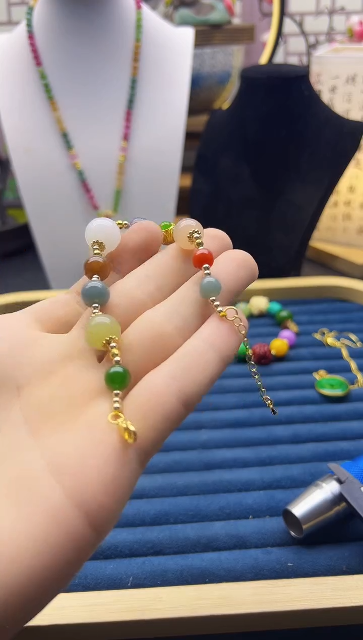 【闪购商品】翡翠手饰14K金镶嵌S286