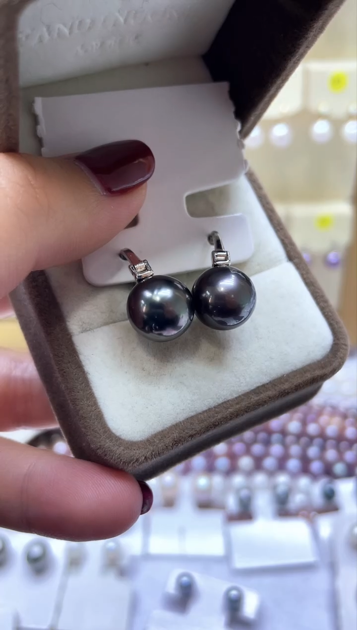 【闪购商品】海水珍珠耳饰银S925镶嵌耳钉