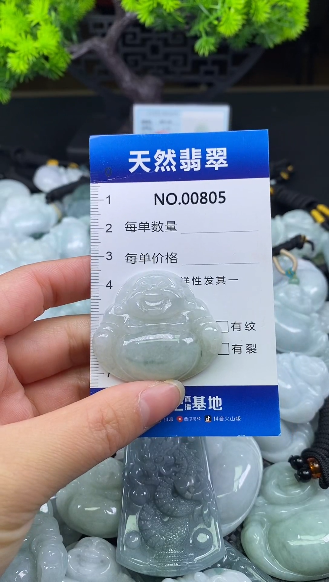 颈饰未镶嵌翡翠天然缅甸翡翠805