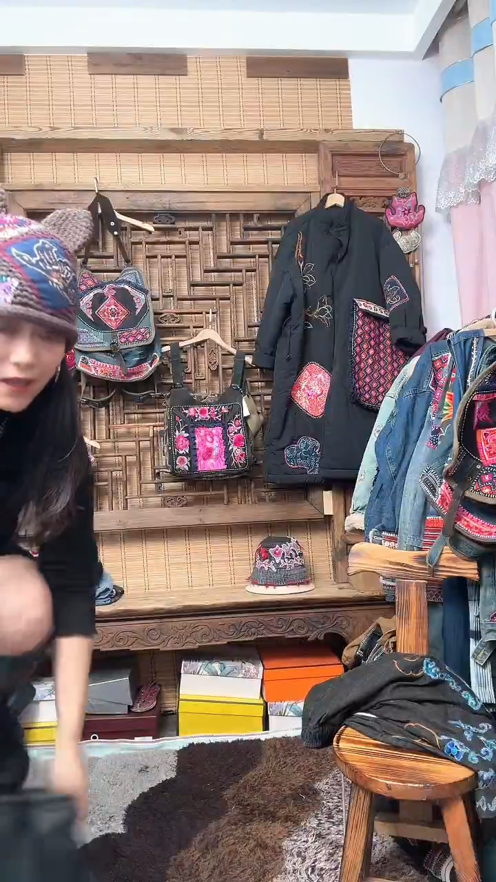 纯棉?****?老绣手工针织帽