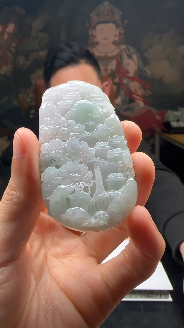 【闪购商品】定制翡翠未镶嵌L-@@QJXC11680