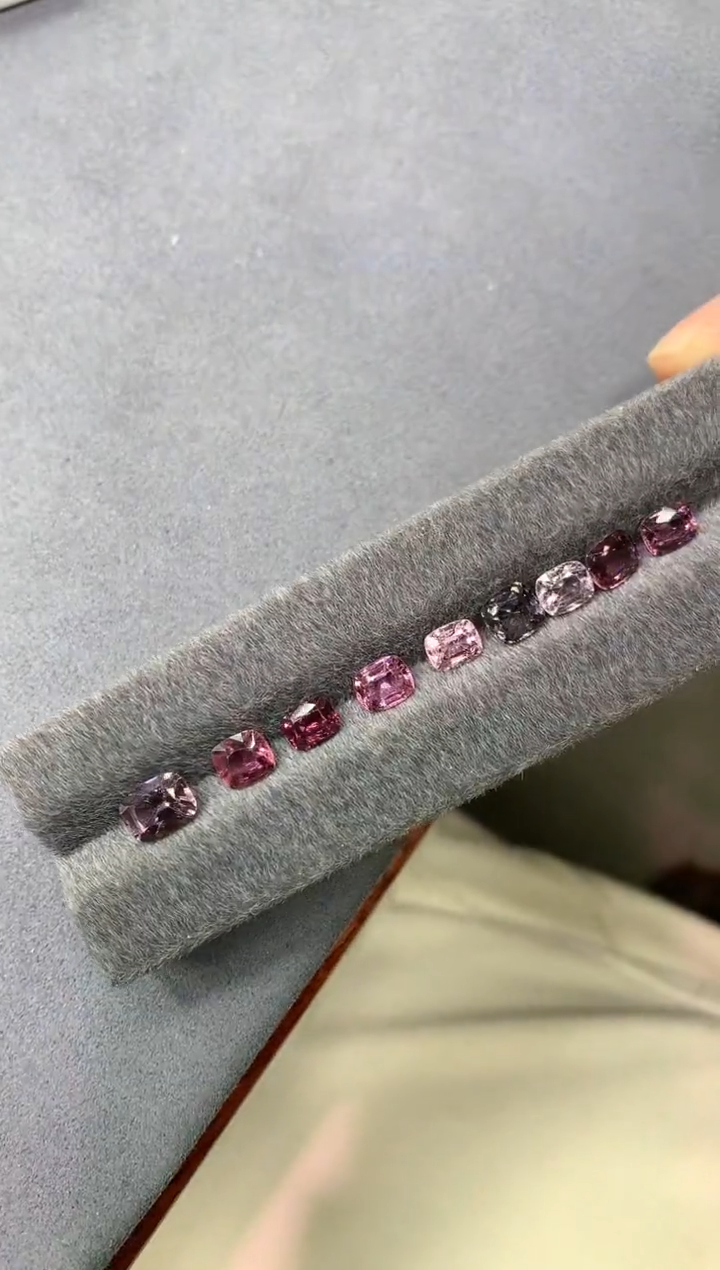 【闪购商品】尖晶石裸石未镶嵌一组9粒  56