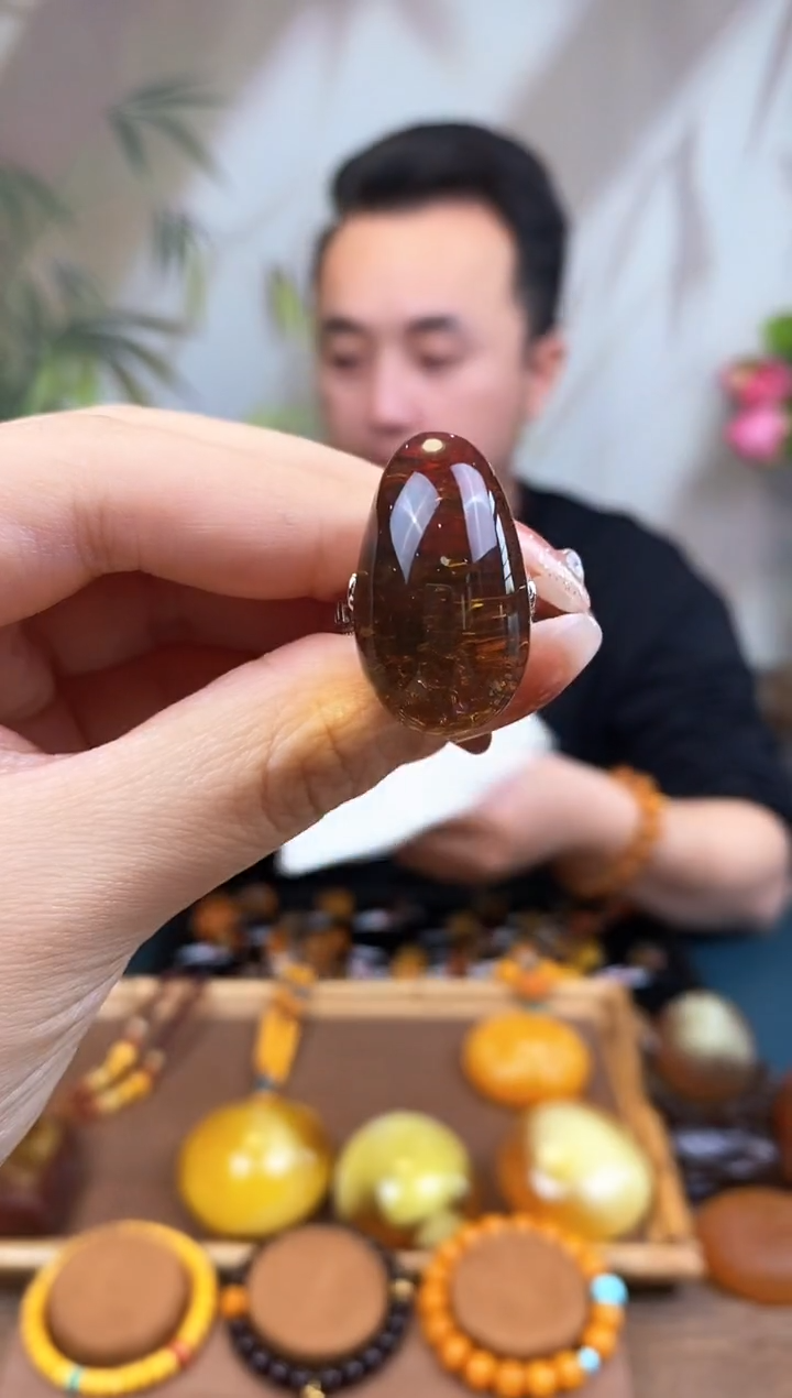 【闪购商品】琥珀裸石银S925镶嵌基地发货 一物一证 顺丰包邮