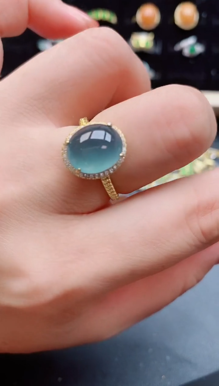 【闪购商品】翡翠戒指银S925镶嵌1212