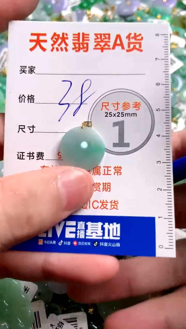 【闪购商品】翡翠颈饰18K金镶嵌13005737