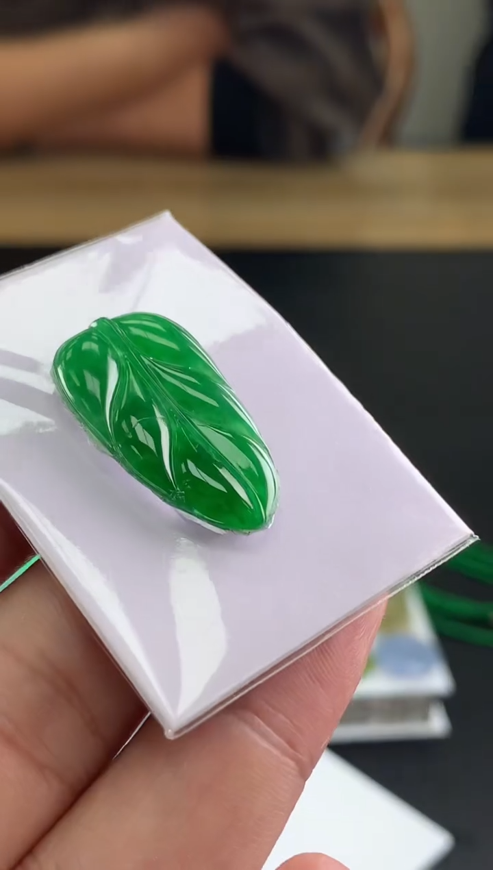 【闪购商品】定制翡翠未镶嵌叶子