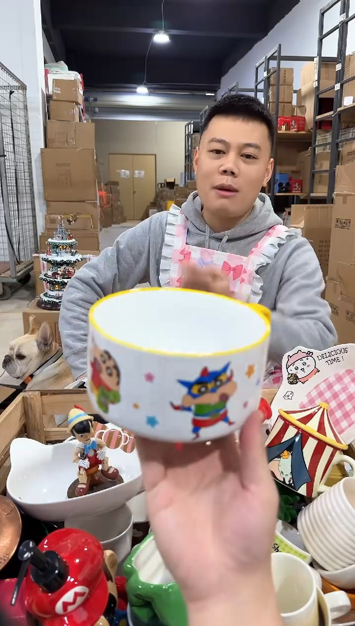 瓷片小新星星泡面碗