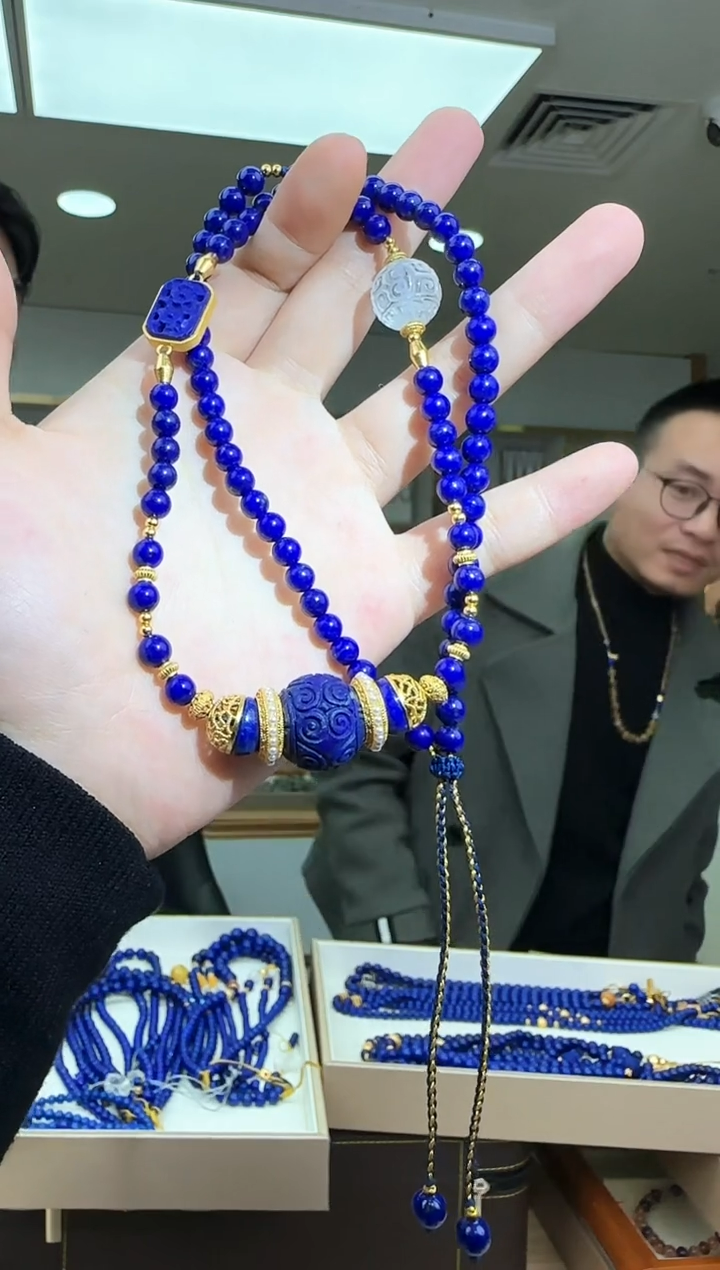 【闪购商品】青金石项链多样性发一件未镶嵌          