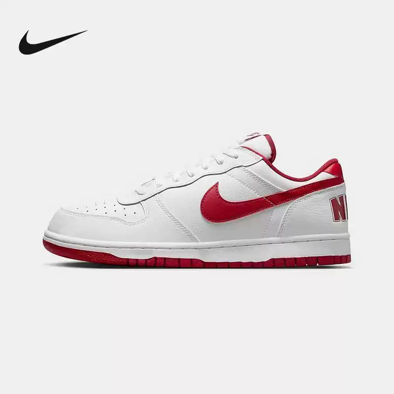 NIKE耐克男鞋BIG LOW 红白色休闲运动鞋低帮耐磨板鞋355152150