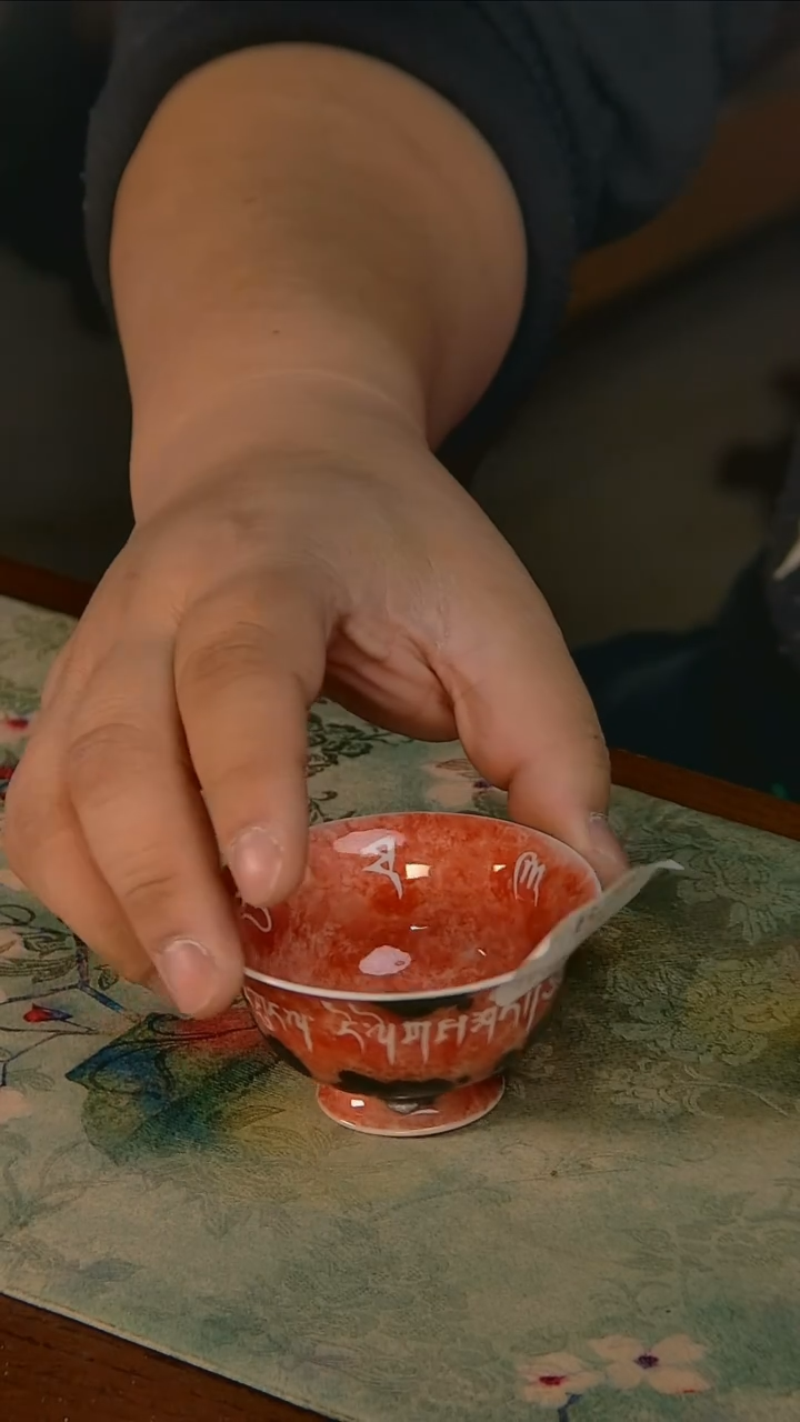 杯手工手绘杯杯很美丽