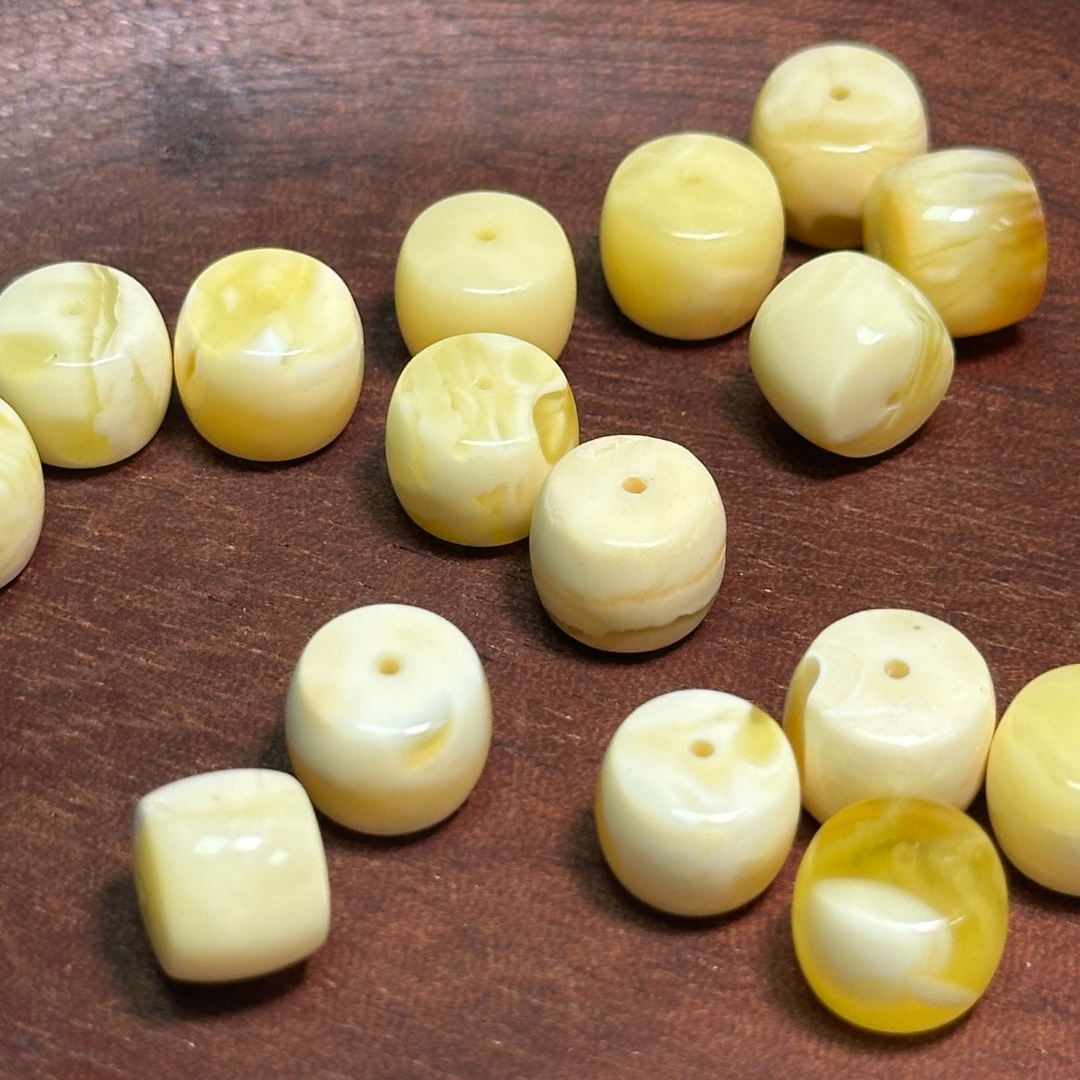 天然蜜蜡俄料微瑕直切单珠12小加（多样性发货任发其一）