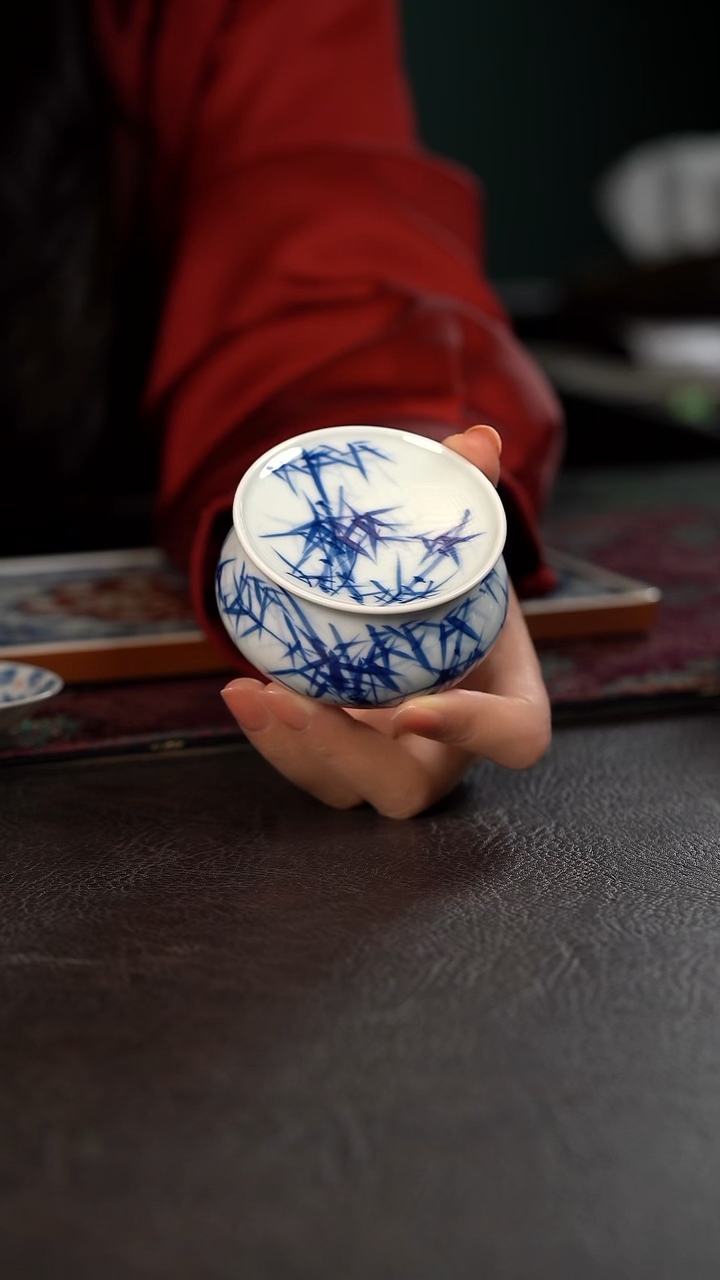 厚力煊竹影钱袋盖置 随机