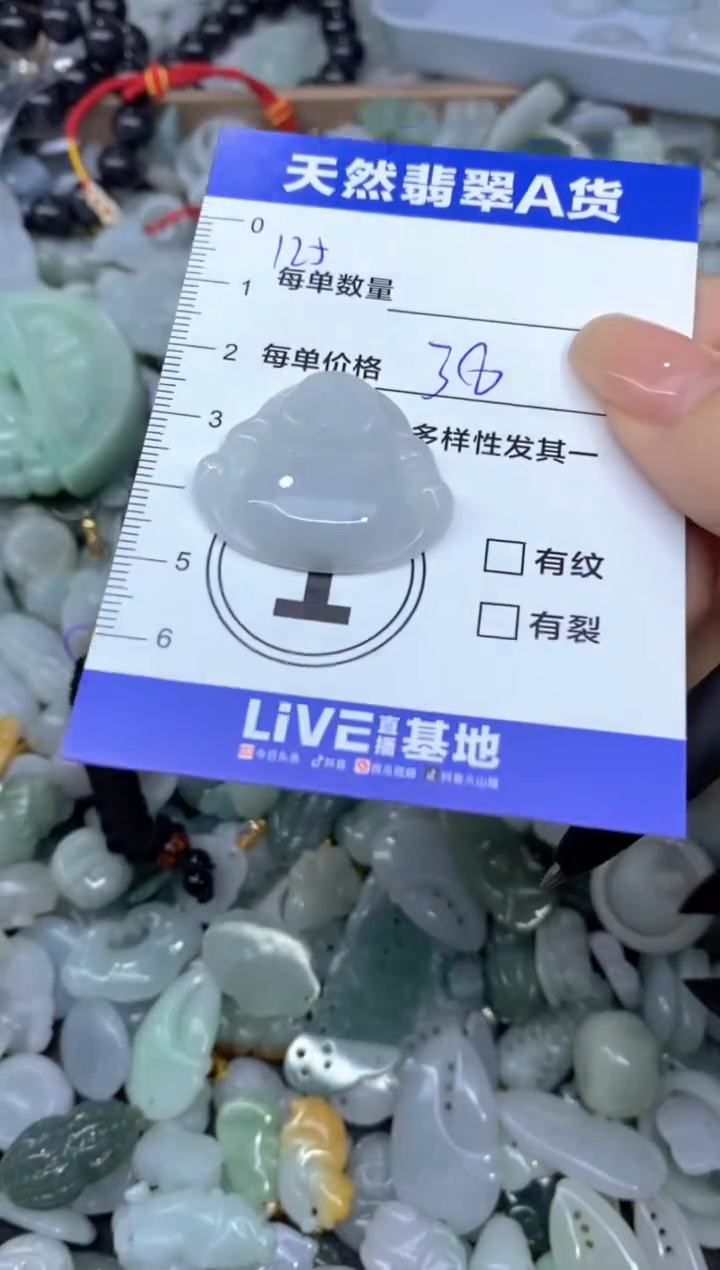 颈饰未镶嵌翡翠天然翡翠A货批量多样性发一件