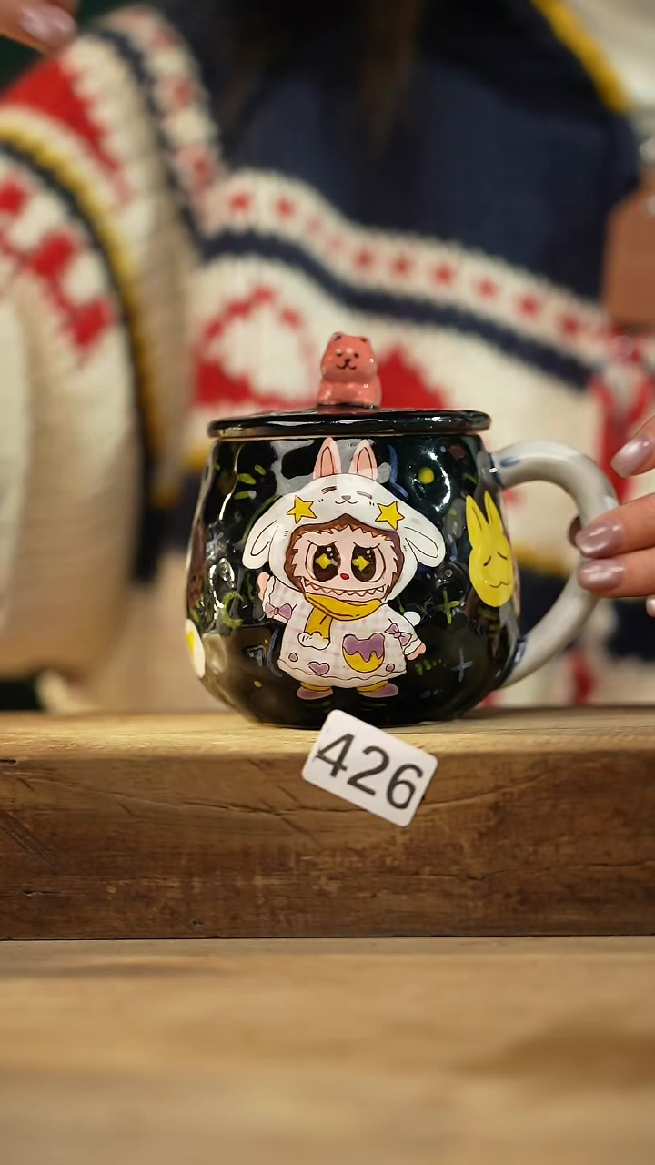 【闪购商品】瓷片新品！设计师款手绘/咖啡杯 大辰