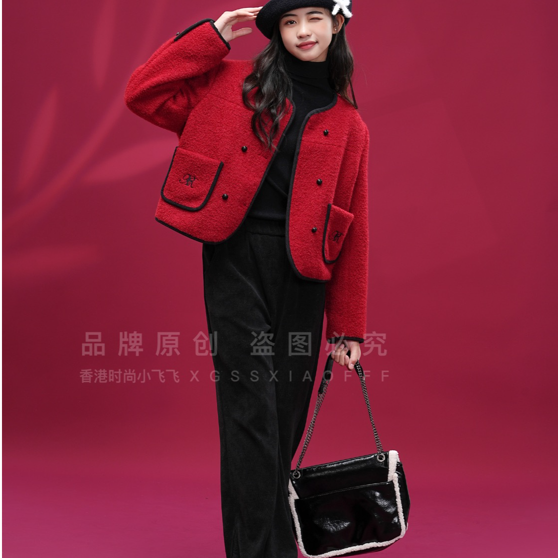 8693高端专享秋季青少年套装红色（飞飞）