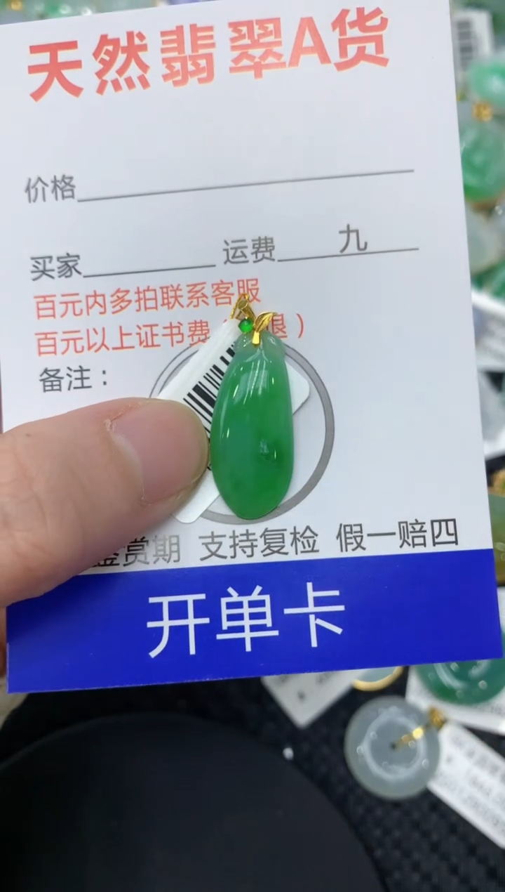 【闪购商品】翡翠颈饰18K金镶嵌111111111111