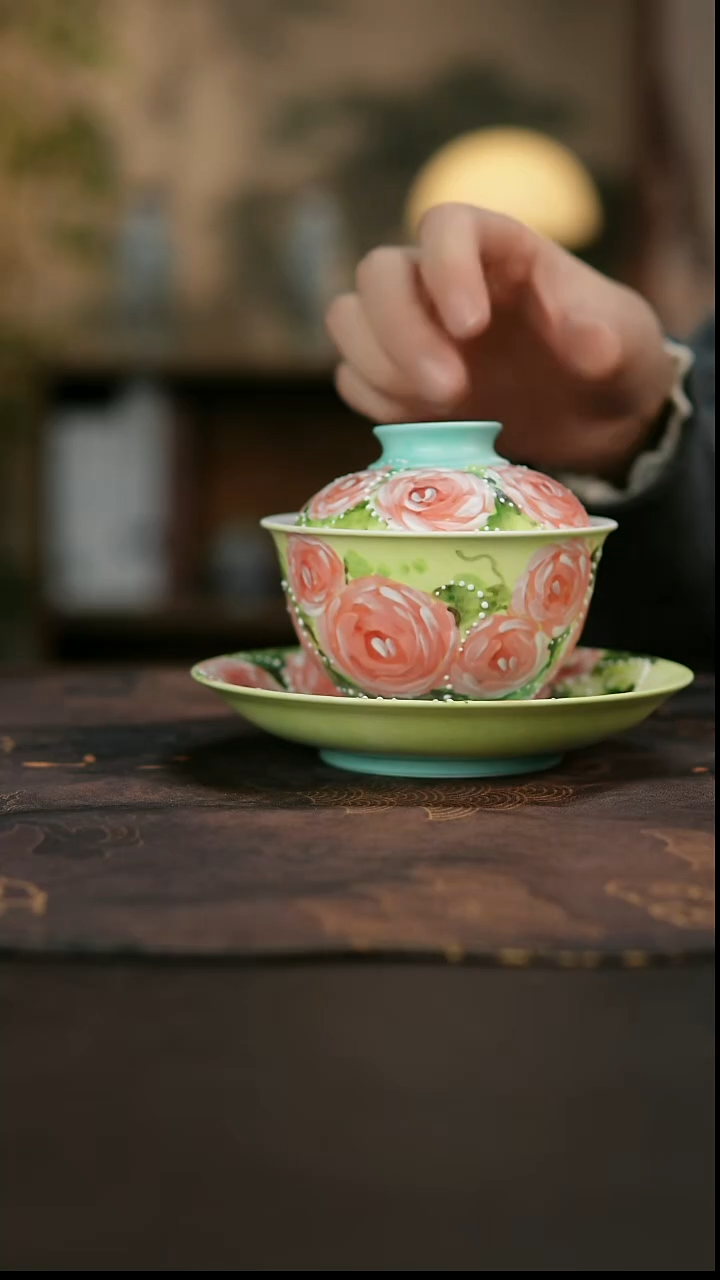 景德镇陶瓷杯碗柴烧多人