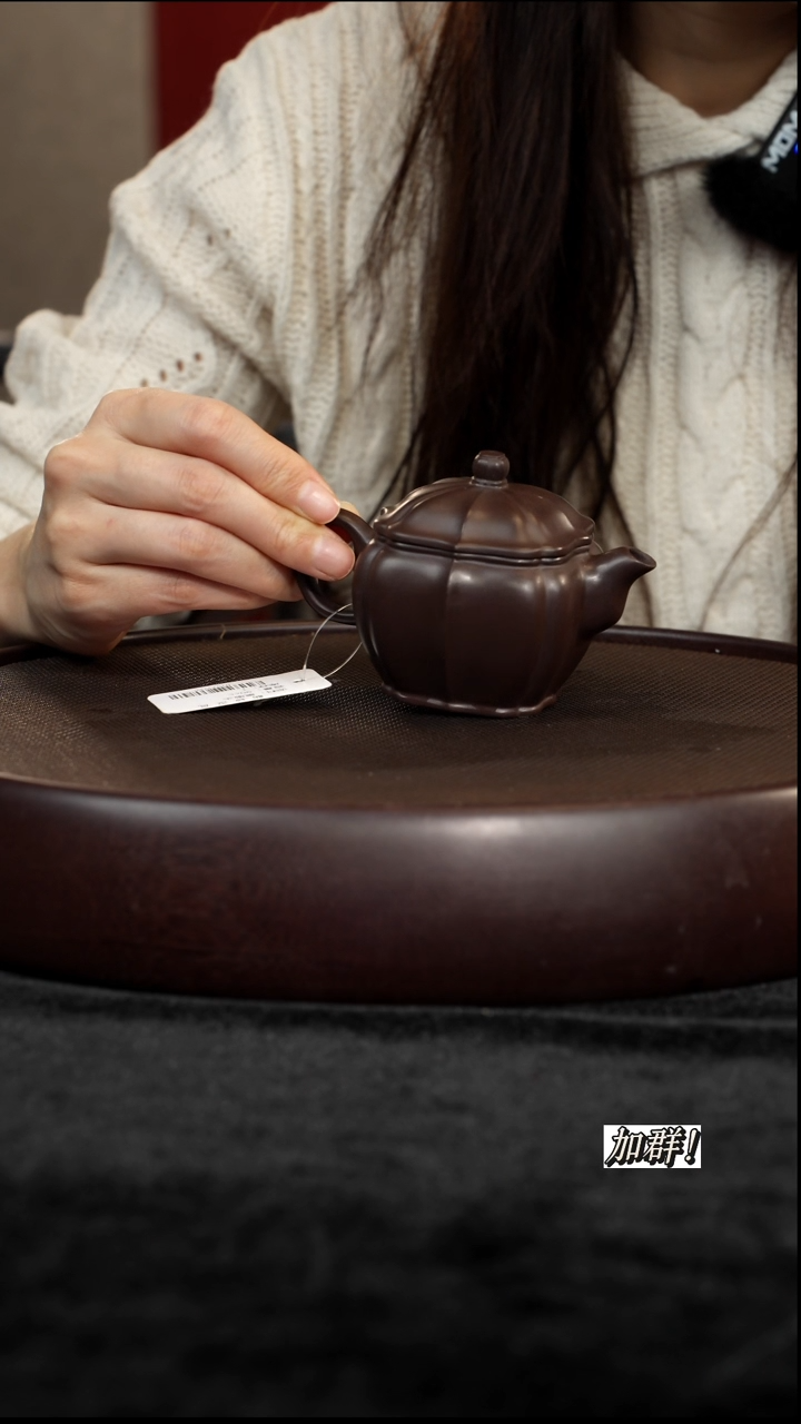 茶壶紫砂JTL913726黑墩头筋纹汉瓦120c