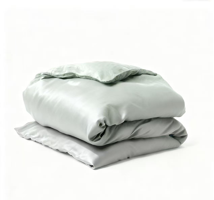 英适耐纯色新疆长绒棉贡缎全棉三件套单人纯棉100%全棉
