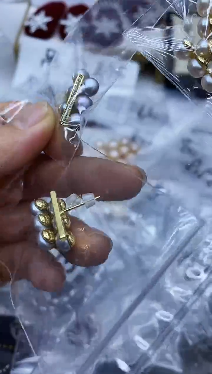 未镶嵌耳饰淡水珍珠耳钉多样性发其一