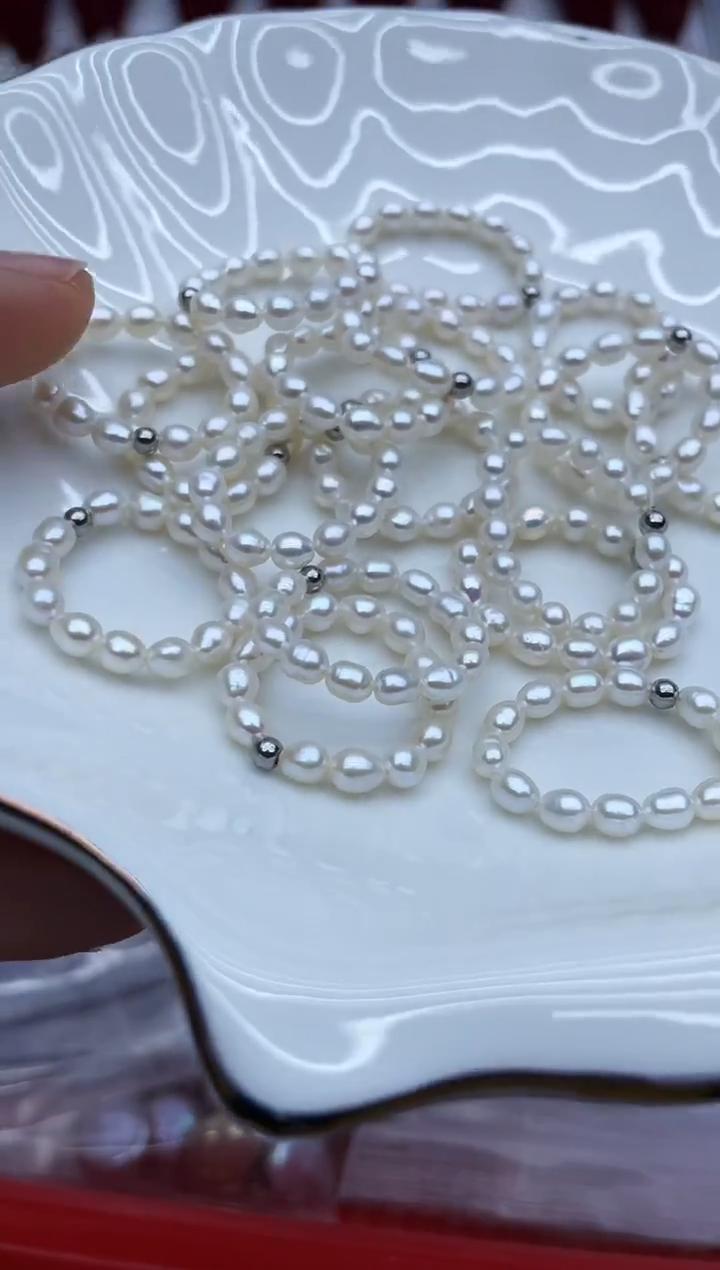 未镶嵌戒指淡水珍珠多样性发其一