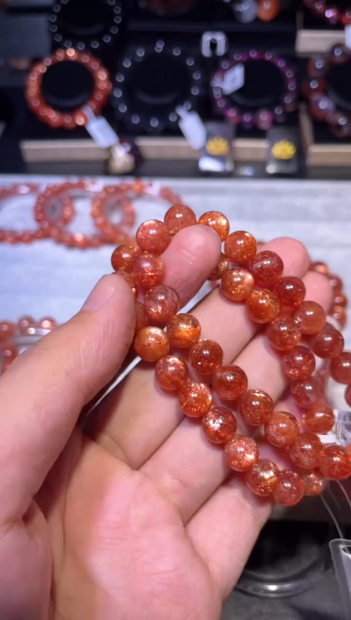 【闪购商品】日光石手链未镶嵌金太阳单圈A9（多样性发其一）