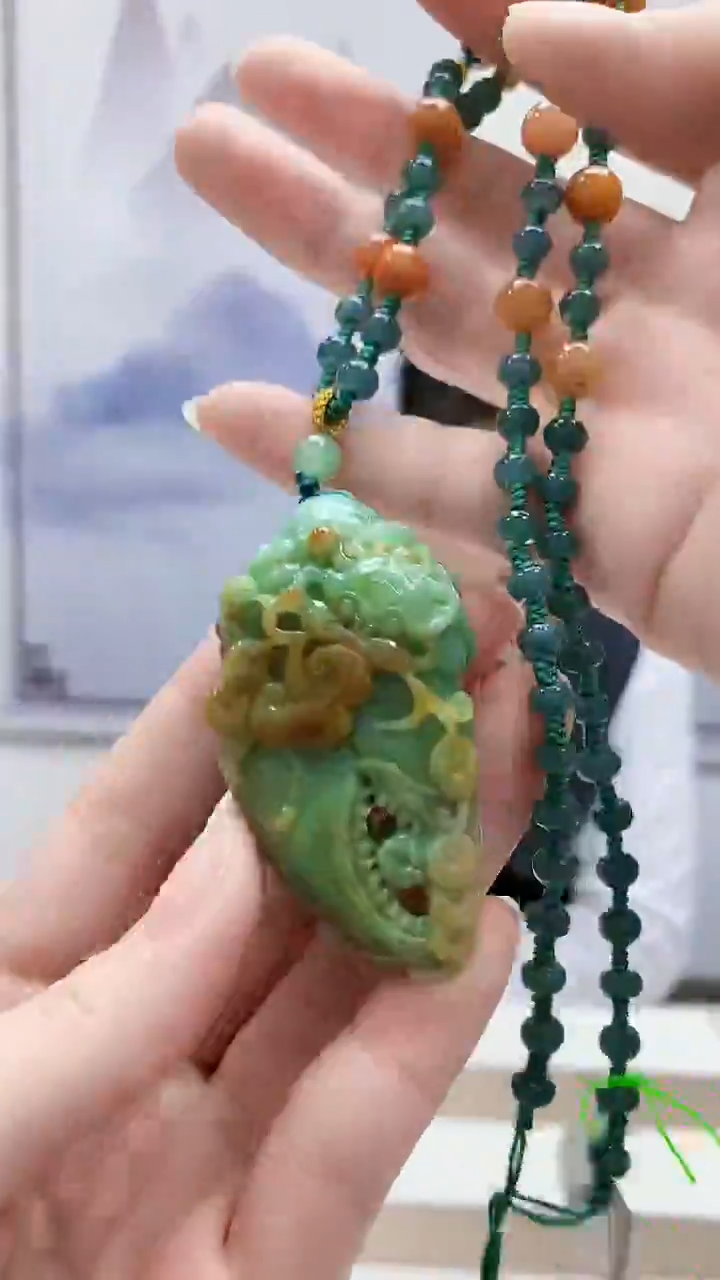 未镶嵌定制翡翠5176ry-毛货挂件41